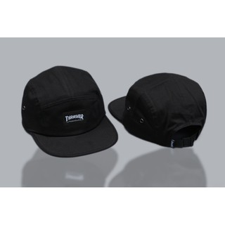 หมวก 5 แผง Thrasher สีดําพรีเมี่ยมคุณภาพสูง
