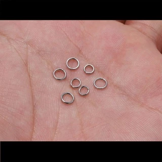 St.kunkka 200ชิ้น ห่วงเชื่อมต่อเครื่องประดับสแตนเลส 3-15mm อุปกรณ์ DIY เครื่องประดับ ทำสร้อย
