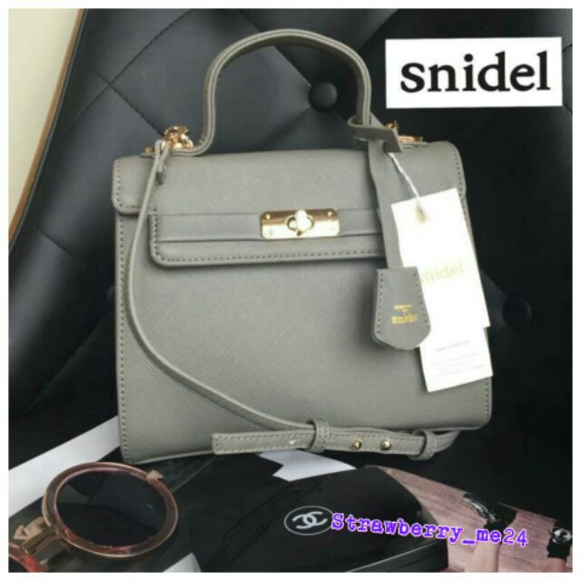 กระเป๋า Snidel handbag ทรง Mini  Birkin แบรนด์ ดังจาก ญี่ปุ่น