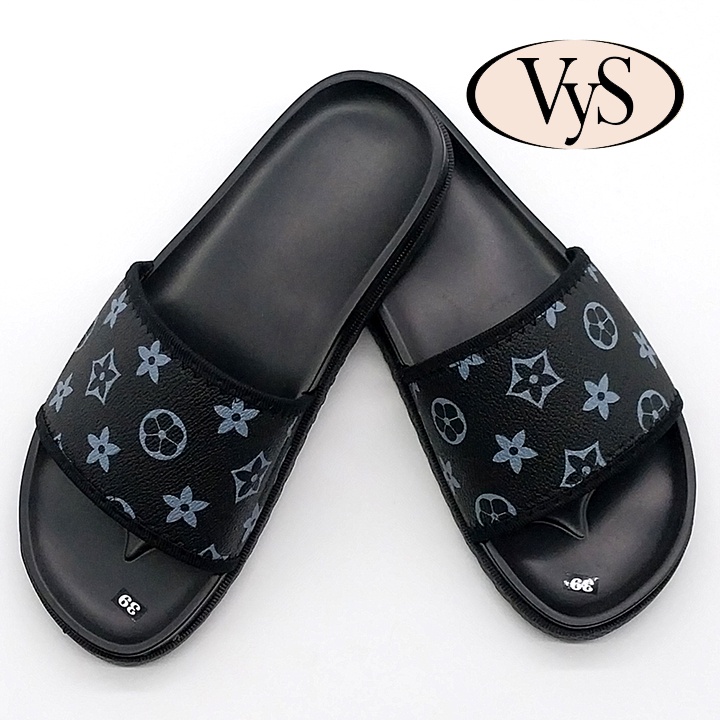 VYS TA7642 รองเท้าแตะผู้ชายสายไขว้แฟชั่นพื้นรองเท้า TPR และพื้นผิว PU (หลากสี)