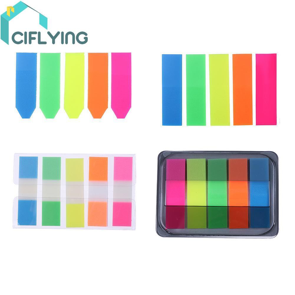ciflying 100pcs Paper Label Tag Index Memo Pad N Times Sticky Notes Bookmark Sticker,HS