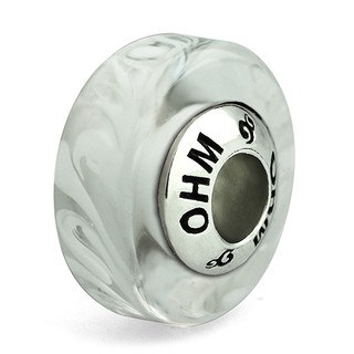 OHM Beads รุ่น Milk - Murano Glass Charm เครื่องประดับ บีด เงิน เแก้ว จี้ สร้อย กำไล OHMThailand