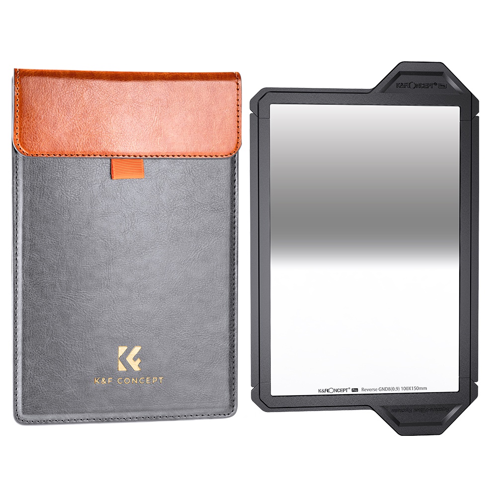 K&F Concept 100*150*2mm Reverse GND8 (3 Stop)/GND16 (4 Stop) Square Filter HD Optical Glass Waterpro