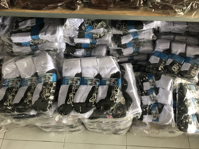 ถุงเท้านักเรียน ป้ายจักรยาน พื้นกันลื่นราคาคู่ละ 9บาทขั้นต่ำ 3 คู่ไม่ถึงขออนุญาตยกเลิกคำสั่งซื้อนะค่ะ