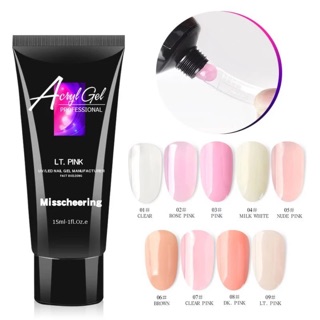 Poly gel โพลีเจล ต่อเล็บ 15มล. 9 สี