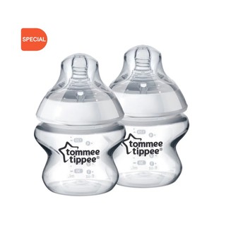 ของแท้/พร้อมส่ง Tommee Tippee Bottle ทอมมี่ ทิปปี้ ขวดนมคอกว้าง รุ่น Closer to Nature ขนาด 5oz. แพ็คคู่