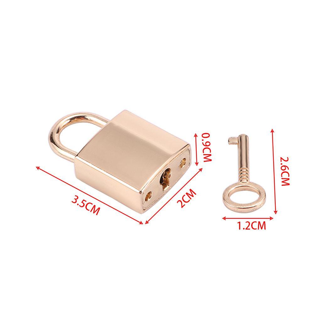 DELMER Mini Lock กระเป๋าเดินทางพร้อมกุญแจสมุดไดอารี่ทองแดงประยุกต์ฮาร์ดแวร์ปรับปรุงบ้านขนาดเล็ก ราคา ถูกที่สุด ดีลบีเคเค แกลเลอรีภาพที่ 2