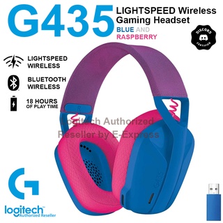 Logitech G435 Lightspeed Wireless Gaming Headset (Blue &amp; Raspberry) หูฟังเกมมิ่งไร้สาย ของแท้ ประกันศูนย์ 2ปี