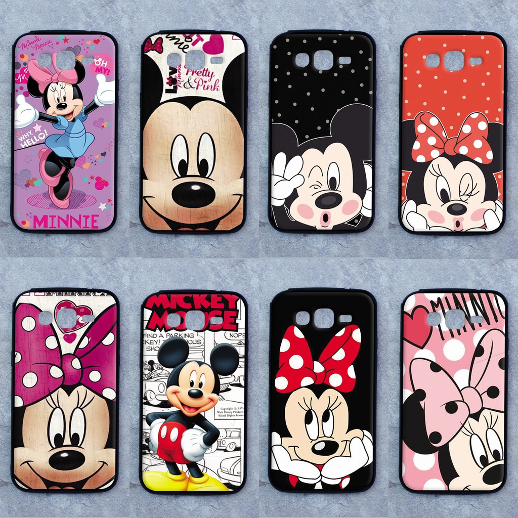 เคส Samsung Grand 2 ลายมิกกี้-มินนี่ ขอบนิ่มหลังแข็ง เคสมือถือ เคสโทรศัพท์ Case