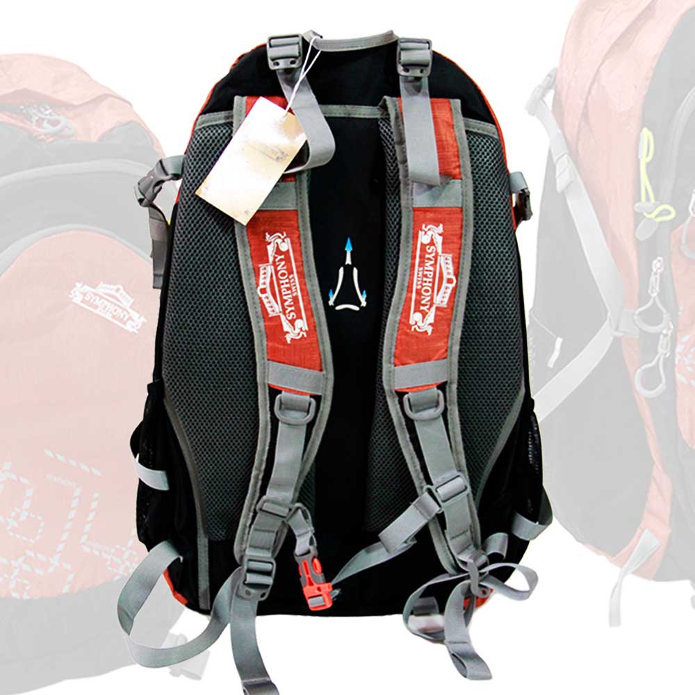 SYMPHONY SWISS กระเป๋าเป้ กระเป๋าสะพายหลัง ใบใหญ่ ใส่ของได้เยอะ ผ้าหนา รุ่น SYS592 ขนาด 22 นิ้ว - รูปที่ 4