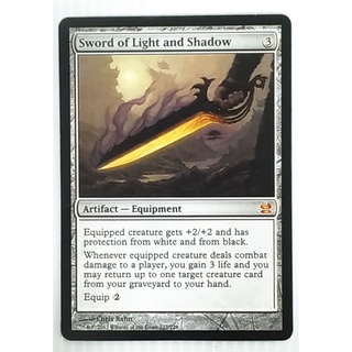 MTG Card Blue Core - Artifact - Equipment - Sword of Light and Shadow 217/229 (Magic: The Gathering English Proxy Card)