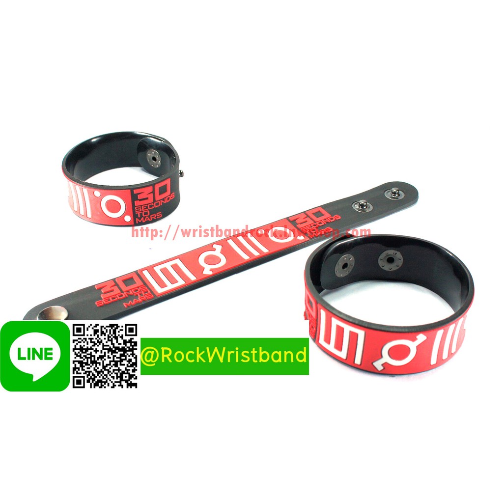 30 SECONDS TO MARS ขายริสแบนด์ เทอร์ตีเซคันส์ทูมาส์ TS2NA กำไลข้อมือวงร็อค