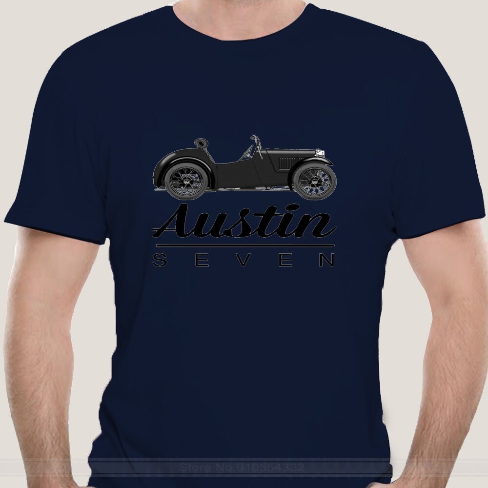 เสื้อยืดแขนสั้นลําลอง พิมพ์ลายรถแข่ง Austin Seven Racing Car Motorsport สไตล์ฮาราจูกุ แนวสตรีท เรโทร เหมาะกับของขวัญ สํา