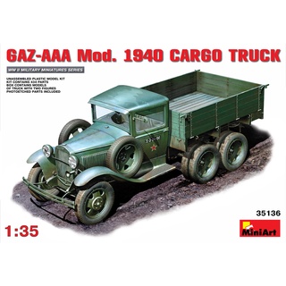 โมเดลประกอบ MiniArt 1/35 MI35136 GAZ-AAA MOD.1940 CARGO TRUCK