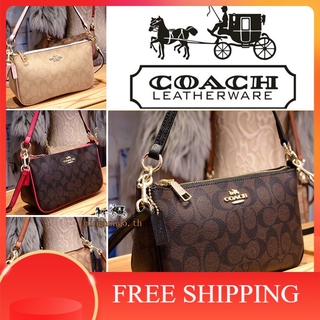 [จัดส่งที่รวดเร็ว] แท้% COACH กระเป๋าถือ F36674 กระเป๋าแฟชั่นสตรี /กระเป๋าสะพาย  [กล่องใบแจ้งหนี้บัตรฟรีค่าจัดส่ง]