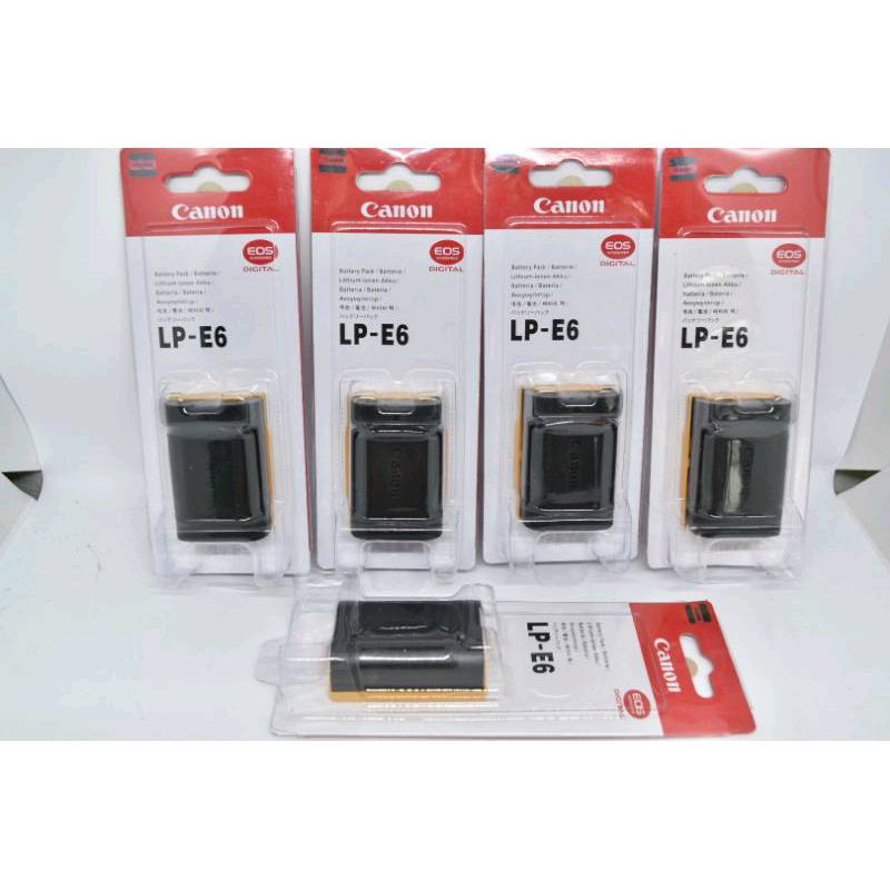 แบตเตอรี่ Canon LP-E6 ชาร์จได้ทั้งแบตแท้ แบตเทียบ สำหรับกล้อง Canon 60D,70D,80D,90D,7D,7D II 5D II,5