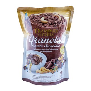 Diamond Grains Chocolate Granola ไดมอนด์เกรนส์ ซีเรียล กราโนล่า รสช็อคโกแลต 220กรัม