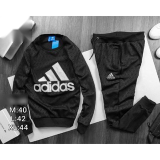 adidas เซ็ตเสื้อแขนยาว+กางเกงวอม