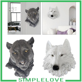 [simplelove] รูปปั้นหัวสัตว์ แบบติดผนัง สําหรับตกแต่งบ้าน