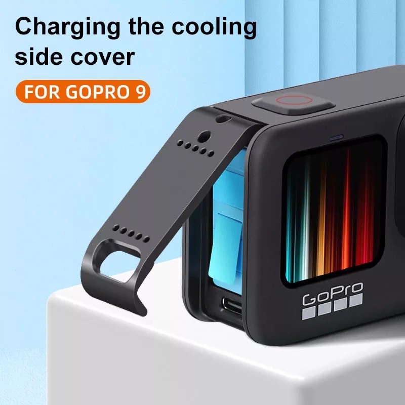 ฝาปิดช่องแบต GoPro 13 12 11 10 9 Battery Cooling Side COVER Type-C Charging Port ฝาครอบแบตเตอรี่