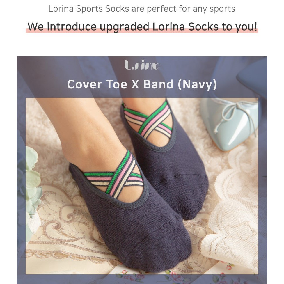 Lorina Cover Toe Socks X-Band