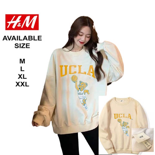 SWETER CREWNECK UCLA H*M ORIGINAL USA / SWETER HOODIE OVERSIZE UCLA GLOBAL ผู้ชายผู้หญิง
