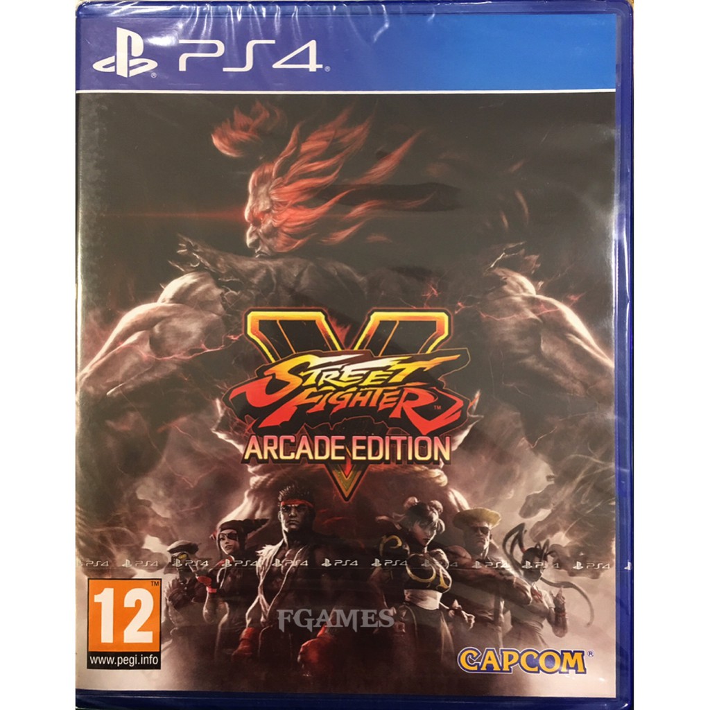 PS4 Street Fighter V Arcade Edition ( Zone2/EU )(English) แผ่นเกม ของแท้ มือ1 มือหนึ่ง ของใหม่ ในซีล แผ่นเกมส์