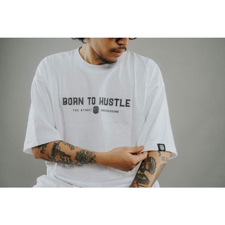 เสื้อยืดผ้าฝ้ายพิมพ์ลายแฟชั่น ﹉┋THE STUD BORN TO HUSTLE HIGH QUALIT UNISEX TSHIRT