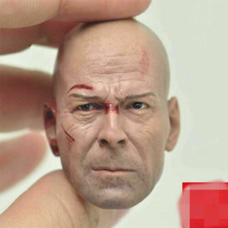 1/6 scale bruce willis ver . die hard head sculpt f 12  โมเดลตุ๊กตาของเล่นสําหรับเด็ก/ผู้ใหญ่