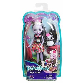 Enchantimals ตุ๊กตา เอนเชนติมอล Sage Skunk Doll ของแท้