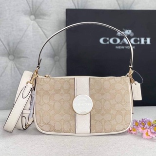 Coach Lonnie Baguette In Signature Jacquard Style No. C8306