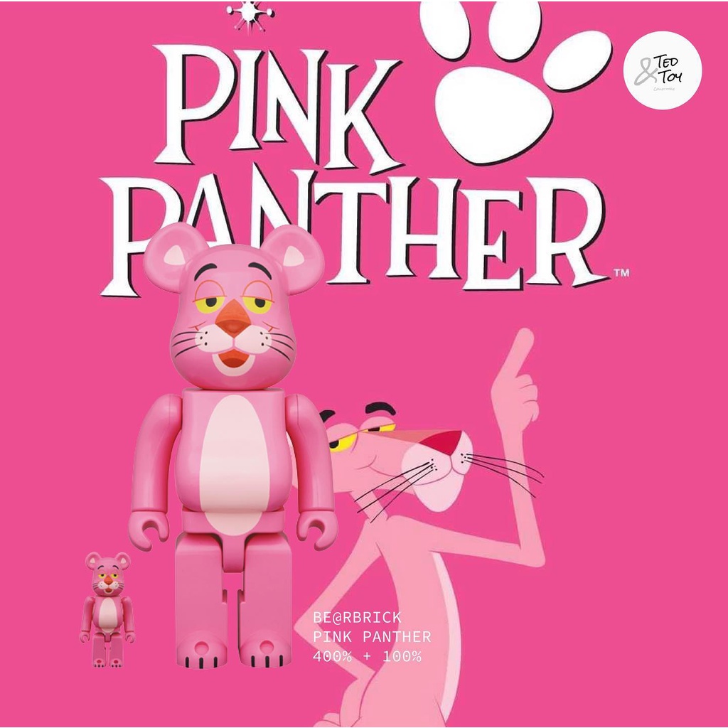 พร้อมส่ง Be@rbrick Pink Panther 400% + 100% NEW!