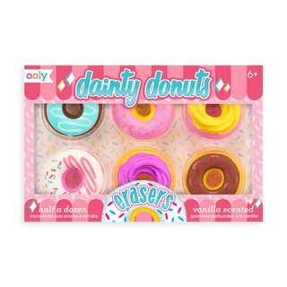 DAINTY DONUT เซตยางลบปลอดสารพิษ รูปdonut มีกลิ่นหอม เล่นเปลี่ยนหน้าครีมโดนัทได้ ooly นำเข้าจากอเมริกา🇱🇷 พร้อมส่ง