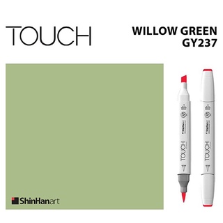 TOUCH TWIN BRUSH MARKER GY237 (WILLOW GREEN) / มาร์คเกอร์หัวพู่กัน-หัวตัดขนาดกลาง รหัส GY237 (WILLOW GREEN)