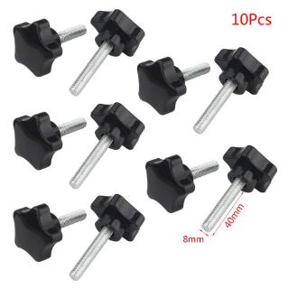 10PCS M6/M8 Hand Screw Five-Star Shaped Head Thread Clamping Screws Bolt Knob