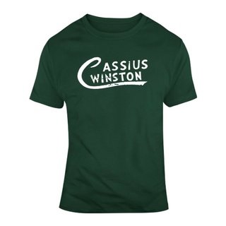 [S-5XL] Lastest เสื้อยืดลําลองแฟชั่น แขนสั้น คอกลม ทรงหลวม พิมพ์ลาย Cassius Winston Fan Distressed
