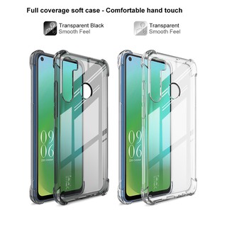 IMAK Soft Case HTC Desire 20 Pro กันกระแทกถุงลมนิรภัยหลังปกTPU เคสโทรศัพท์มือถือ + ฟิล์ม