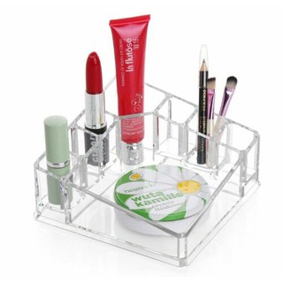 กล่องอะคริลิค Acrylic กล่องเก็บเครื่องสำอางค์ กล่องเก็บเครื่องประดับ เอนกประสงค์ Cosmetic Organizer #6 ขนาดกลาง