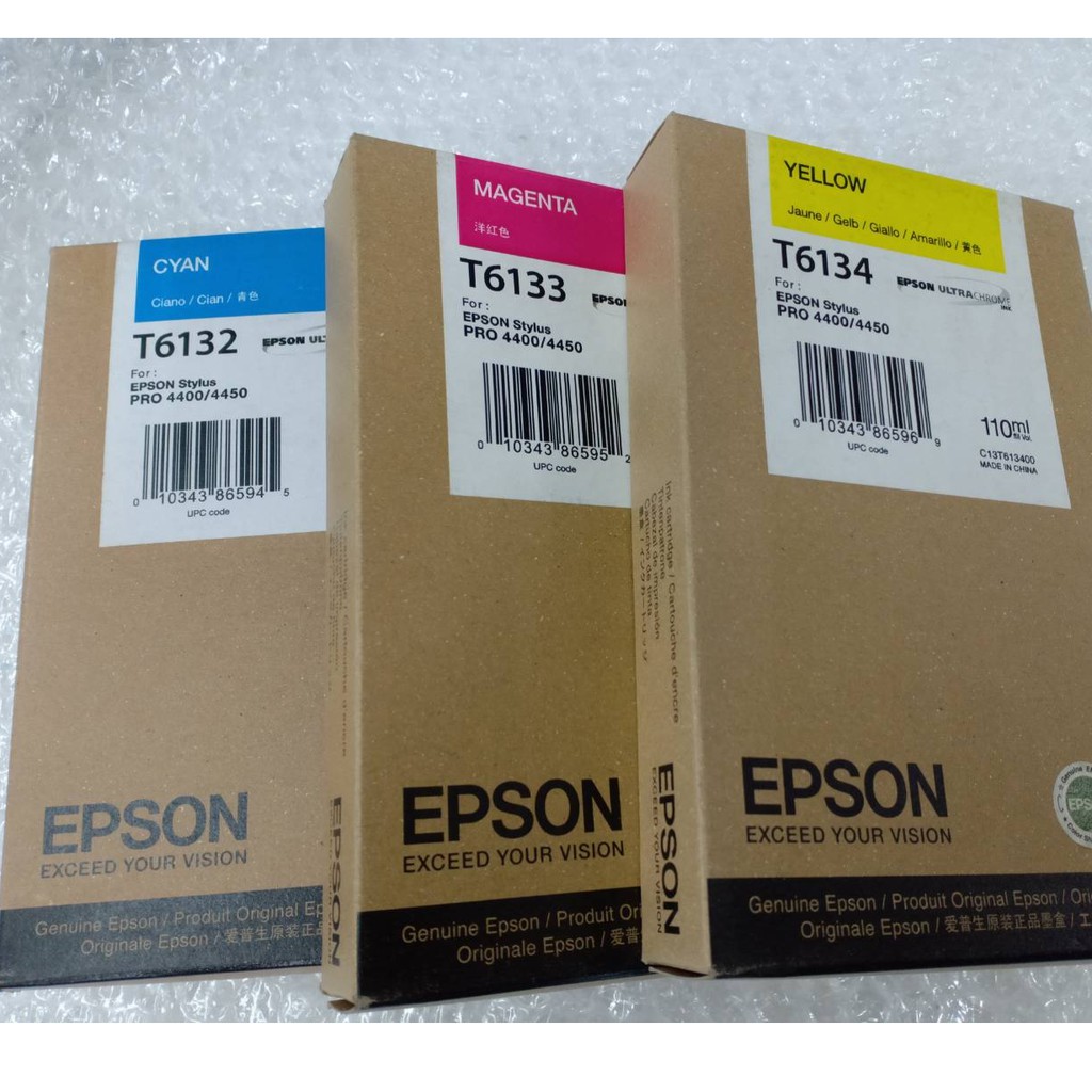 EPSON  T6134 (Y)  T6133 (M)  T6132  สินค้า ของแท้ 100%