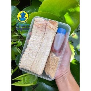 ปลาหมึกบดน้ำจิ้มถั่วสามรส จากปากน้ำปราณ หวานเค็มเผ็ดเล็กน้อย ถั่วลิสงคั่วใหม่
