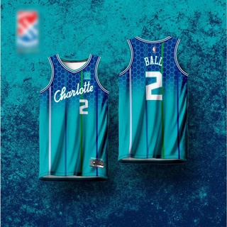 เสื้อกีฬาบาสเก็ตบอลลําลอง ลายทีม NBA Jersey CHARLOTTE HORNETS BALL CITY EDITION HG Jersey พลัสไซซ์ สําหรับผู้ชาย และผู้หญิง 2022