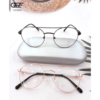 กรอบแว่นตา GEZE รุ่น YC23006 (ขาสปริง) ใส่สบาย ทรงสวย วินเทจ มีบริการตัดแว่นสายตาราคาถูก