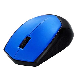 เมาส์ไร้สาย เม้าส์ 2.4 G Wireless Silent Optical Mouse คลิกไร้เสียง รุ่น M100(สีฟ้า)  [ฟรี!! แบตเตอรี่ขนาด AA]