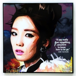 Kim Taeyeon #2 คิม แทยอน Girls generation SNSD เกิลส์เจเนอเรชั่น นักร้องเกาหลี รูปภาพ​ติดผนัง pop art กรอบรูป แต่งบ้าน