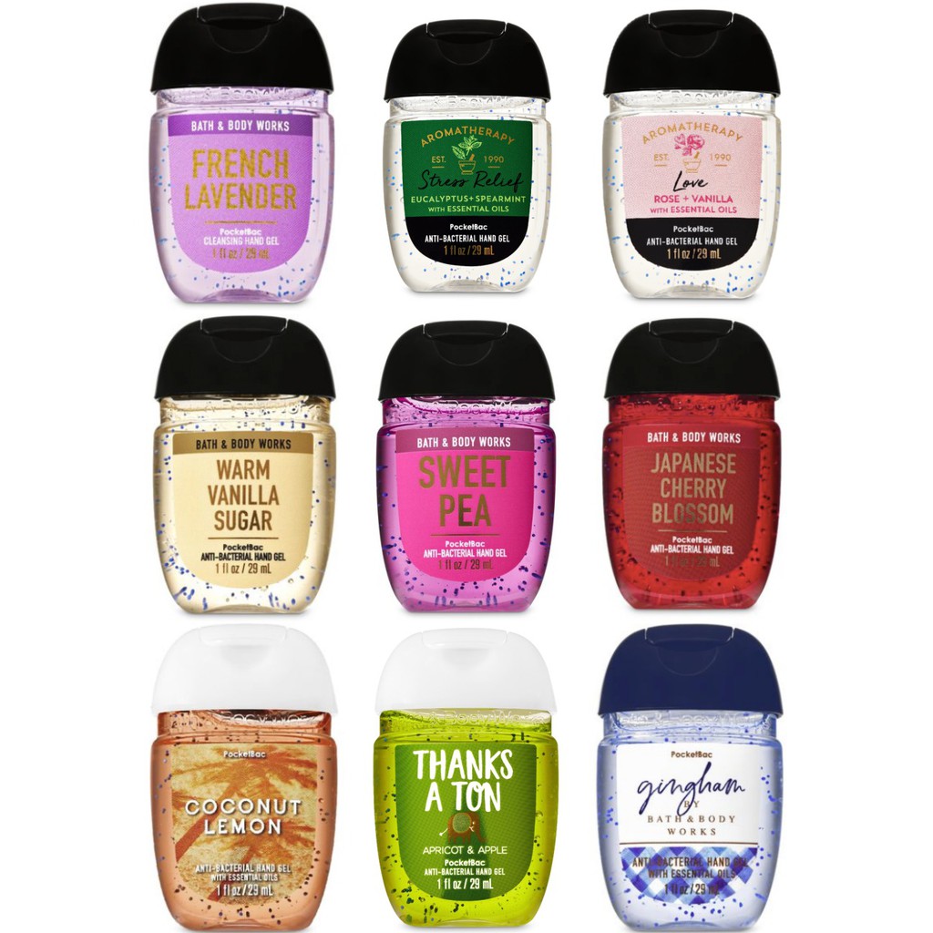 Bath & Body Works PocketBac Hand Gel 29ml. เจลล้างมือพกพา