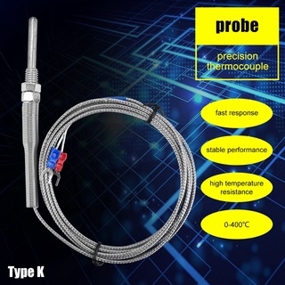 [ลดล้างสต๊อก]Good Work M8 Thread Type K Thermocouple 30มม.อุปกรณ์เซ็นเซอร์วัดอุณหภูมิ 0-400 C