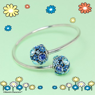 MORESS MOOMIN FLOWER BANGLE BLUE