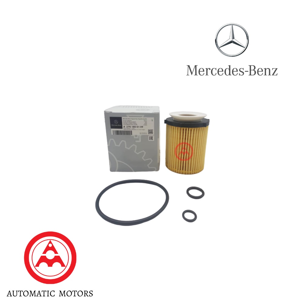 กรองน้ํามันเครื่อง Mercedes Benz M270 M274 2701800109 2701800009 E818HD238 OX982D