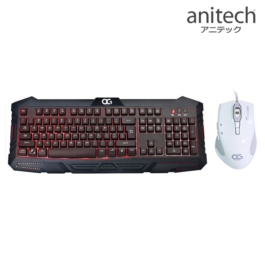 Anitech AG เมาส์+คีย์บอร์ด GM702-WH+XP850