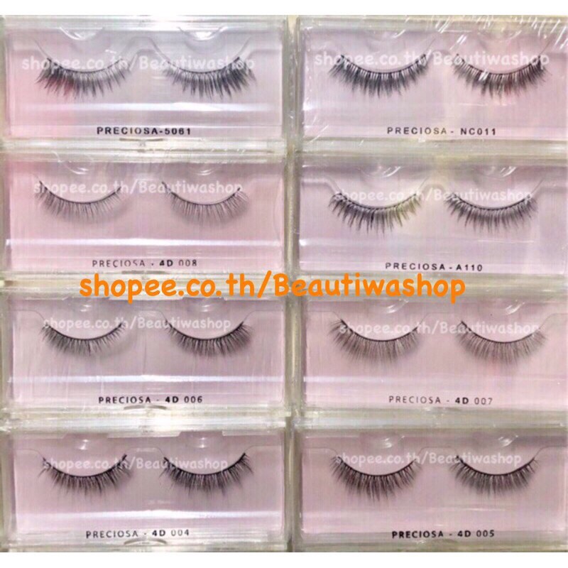 ขนตาปลอม Preciosa รุ่น 4D Nature Clear ขนตา 4 มิติ รูปที่ 3